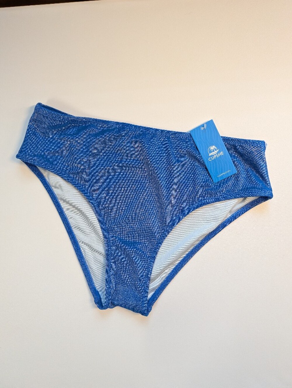 💙 NWT Cupshe Shimmery Royal Blue Bikini Bottom